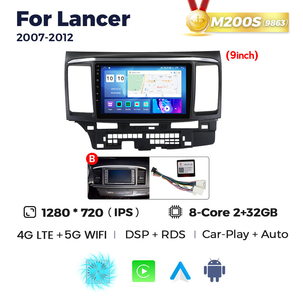 Suitable for mitsubishi lancer 2007-2012 mitsubishi lancer wing god car android navigator