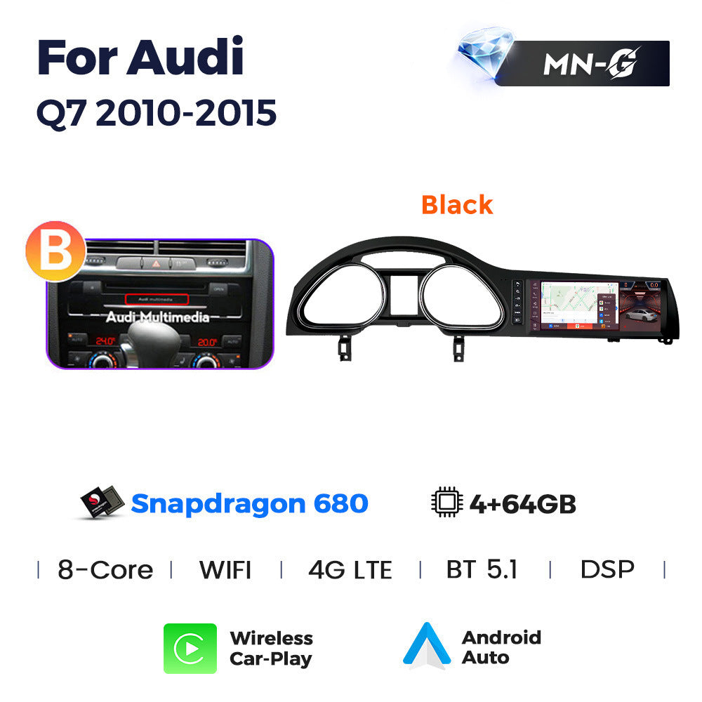 Suitable for for audi q7 2010-2015 audi q7 restoration qualcomm xiaolong large screen android navigator