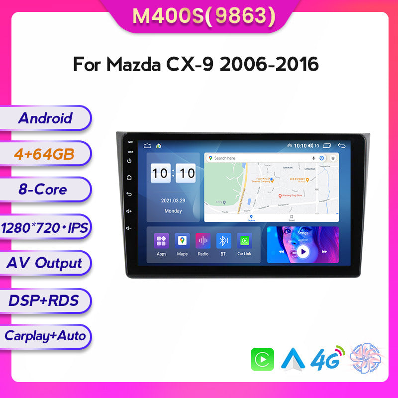 Compatible with the modified Android large screen in-car navigation screen for Mazda CX9 models 06-16, 8+128GB