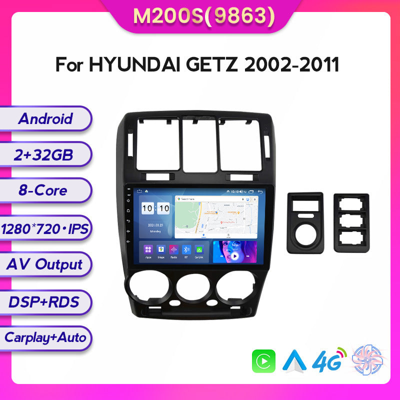 Compatible with the Hyundai AI Getz Jiachi 02-11 Android large-screen central control in-car navigation screen