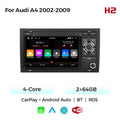 Applicable to Audi A4 02-08 unilateral button Android large screen central control navigation Bluetooth radio special machine