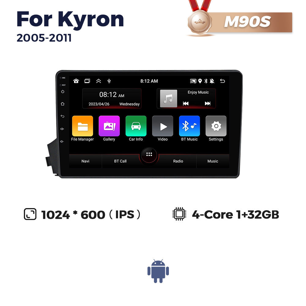 Suitable for Ssangyong Kyron 2005-2011 Android large screen central control navigation radio 8 + 256G
