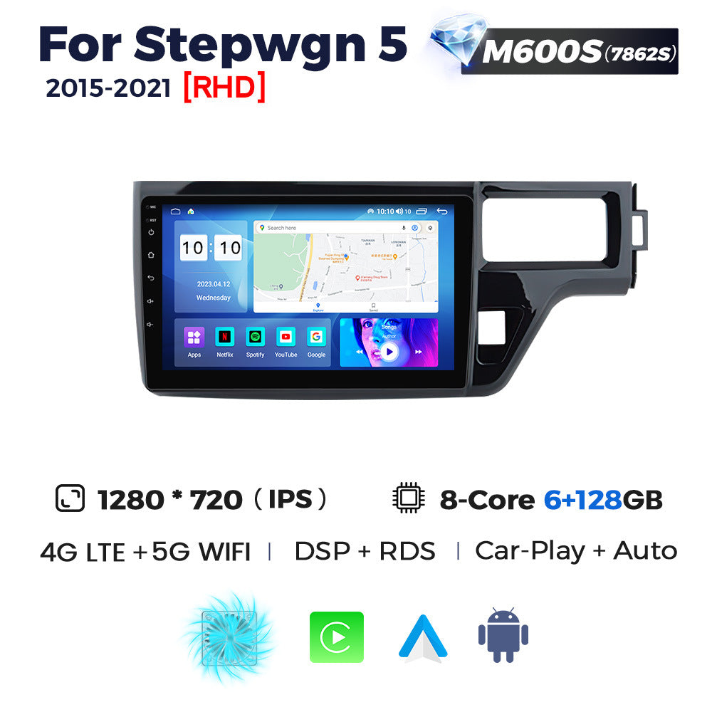 For Honda Stepwgn 5 2015-2019 Android large screen central control navigation radio 8 + 256G