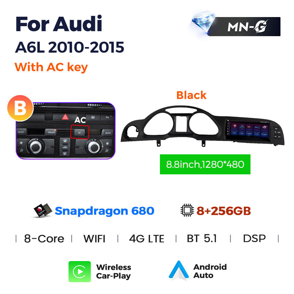 Suitable for for audi a6l 2005- 2011audi a6l qualcomm large screen restoration android navigator