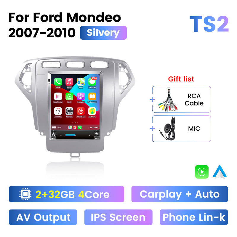 Suitable for 2007-2010 ford mondeo vertical screen android navigation, reversing camera car navigation system / long version