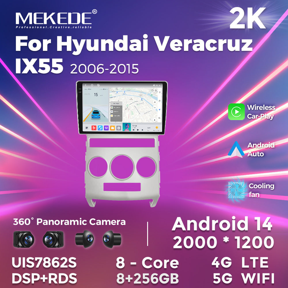 Suitable for hyundai veracruz ix55 2006-2015 manual air conditioning android car navigation