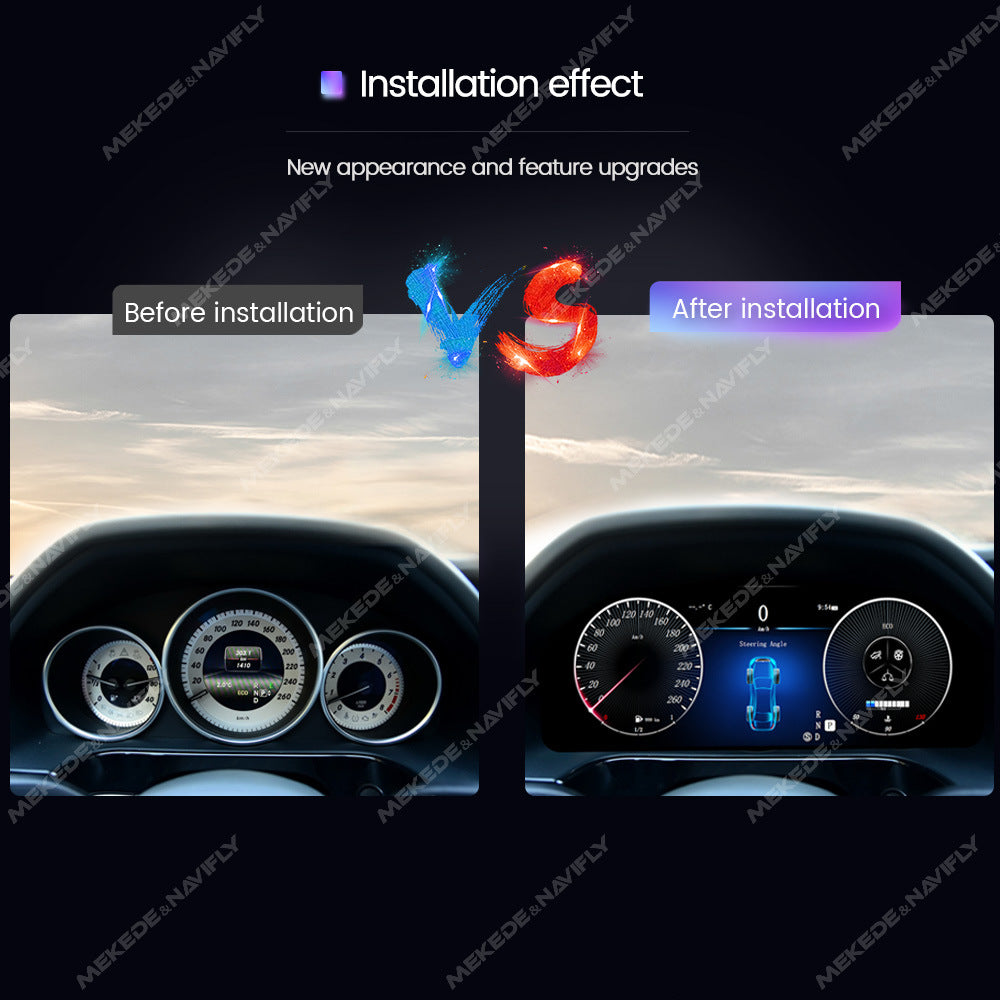 Suitable for benz e class 10-15 years mercedes-benz e-class w212 upgraded restoration lcd instrument display