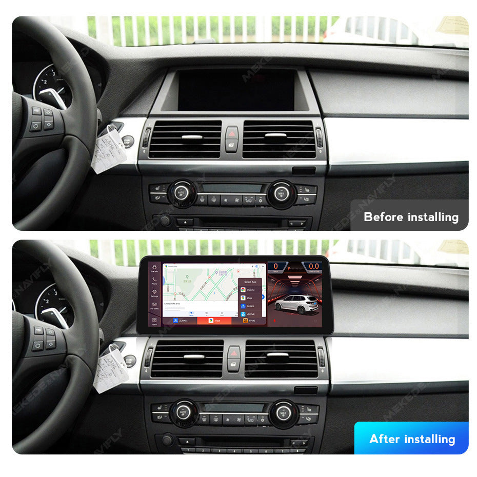 Suitable for 12.3inch bmw x5 e70/x6 e71 android large screen car navigation qualcomm 680 id8