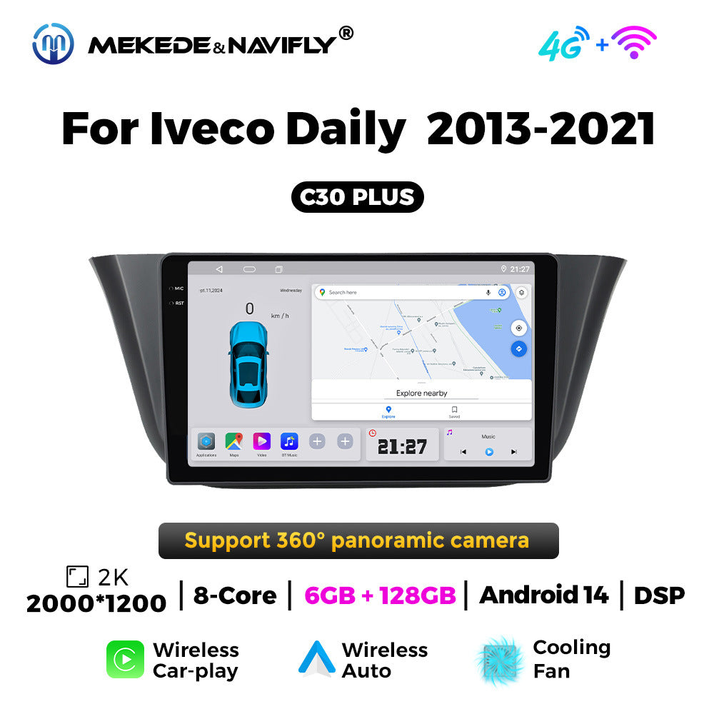 Suitable for iveco daily 2013-2021 iveco deli vehicle android central control navigation/intelligent