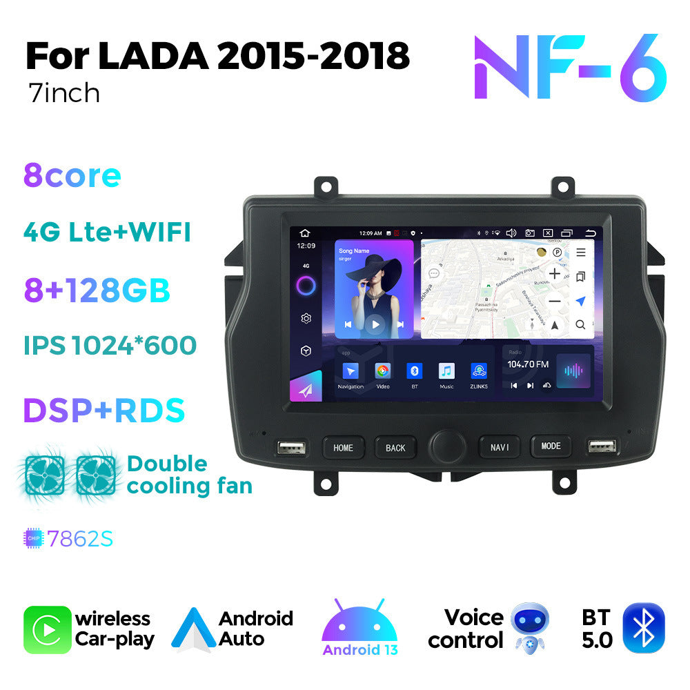 Suitable for lada 2015-2018 russian lada special 7" car android navigator with knob