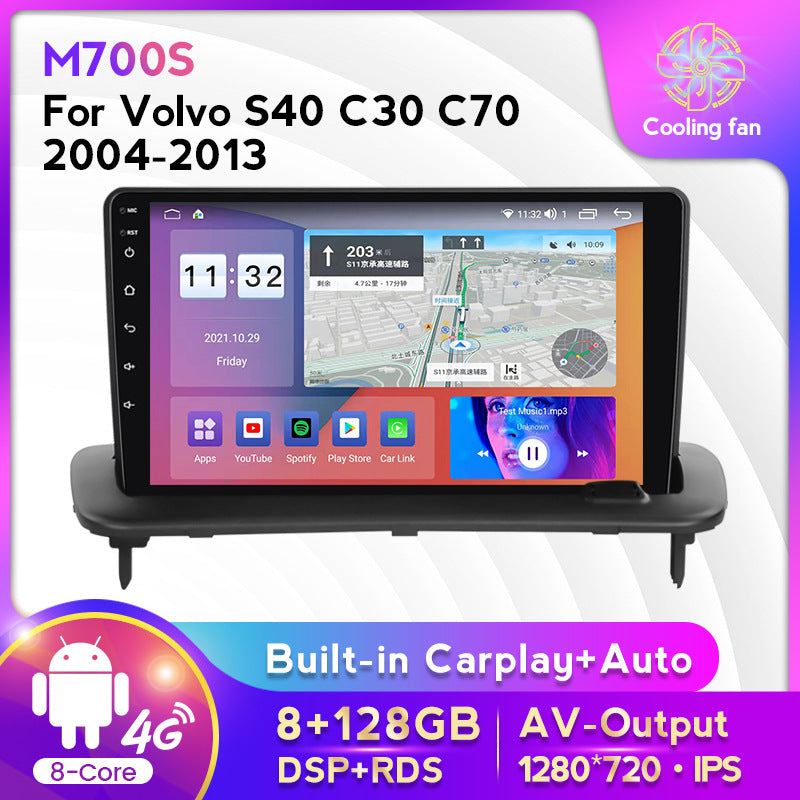 Suitable for volvo 04-12 volvo s40 c30 c70 android large screen car navigation carplay