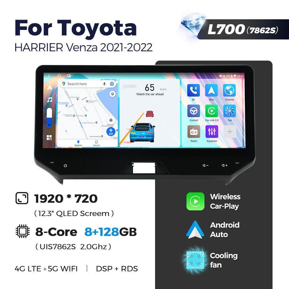Suitable for toyota harrier venza 2021-2022 toyota lingfang weisa android navigator