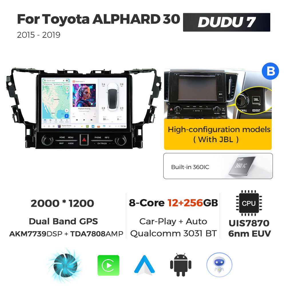 Suitable for toyota alphard 30 2015-2019 toyota alphard 11.5inch dudu7 dudu