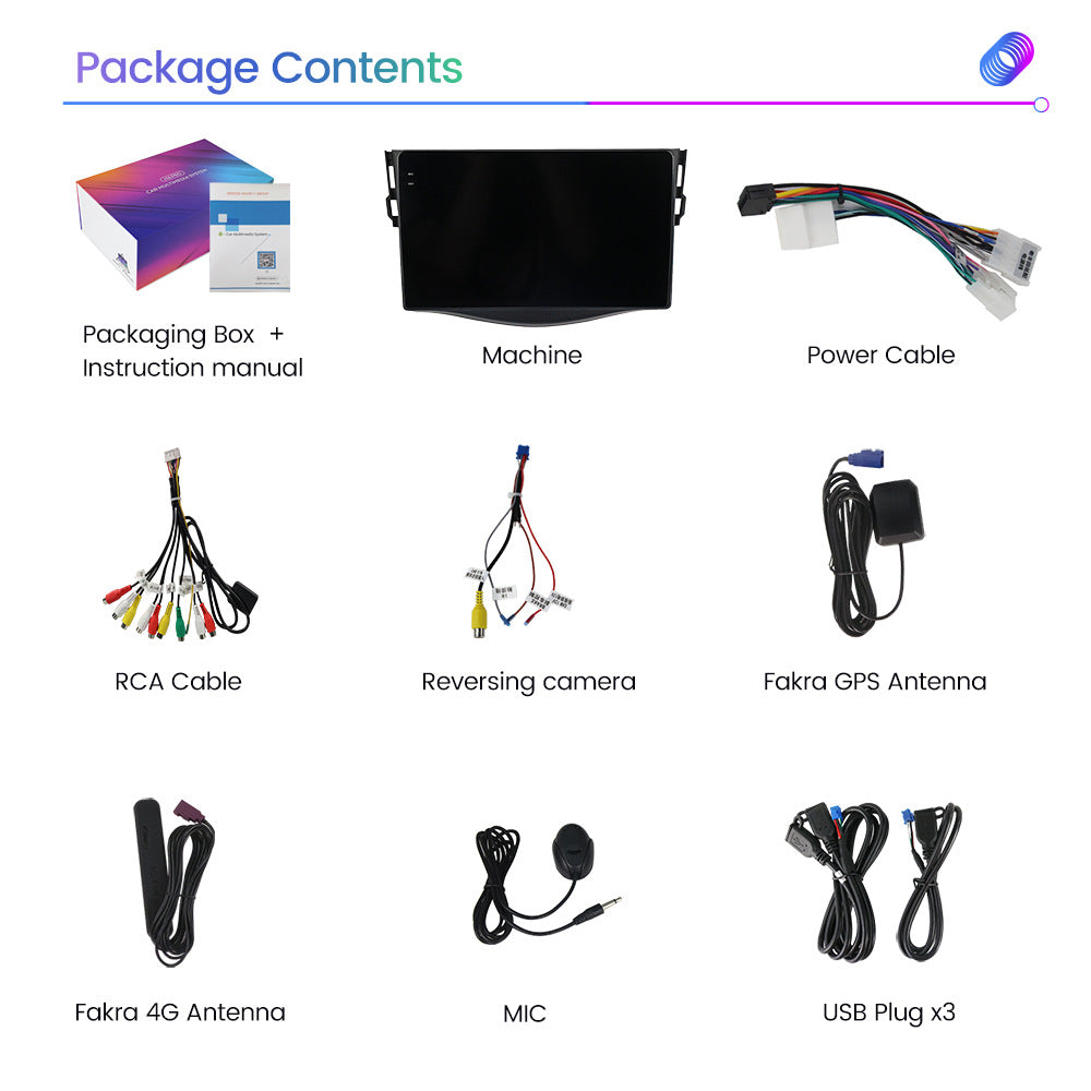 Suitable for Toyota RAV4 05-13 to Android large screen central control car navigation M6pro 8 + 256G