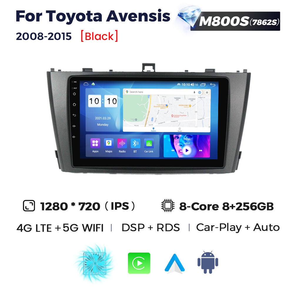Applicable to Toyota Avensis 2008-2015 Android large screen central control navigation 8 + 256G