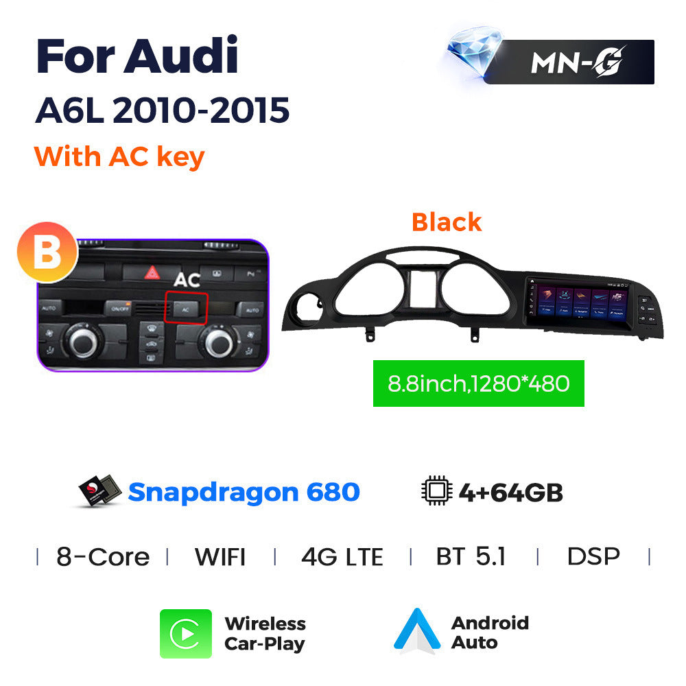Suitable for for audi a6l 2005- 2011audi a6l qualcomm large screen restoration android navigator