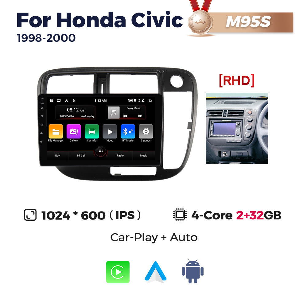 Suitable for honda civic 1998-2000 honda civic android car central control navigator bt5.0