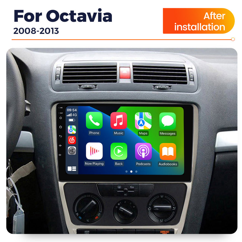 Suitable for skoda octavia android large screen car navigation wireless carplay