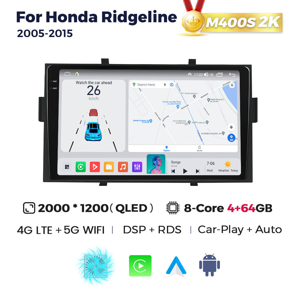 Suitable for honda ridgeline 2005-2015 honda pickup truck central control radio android navigator