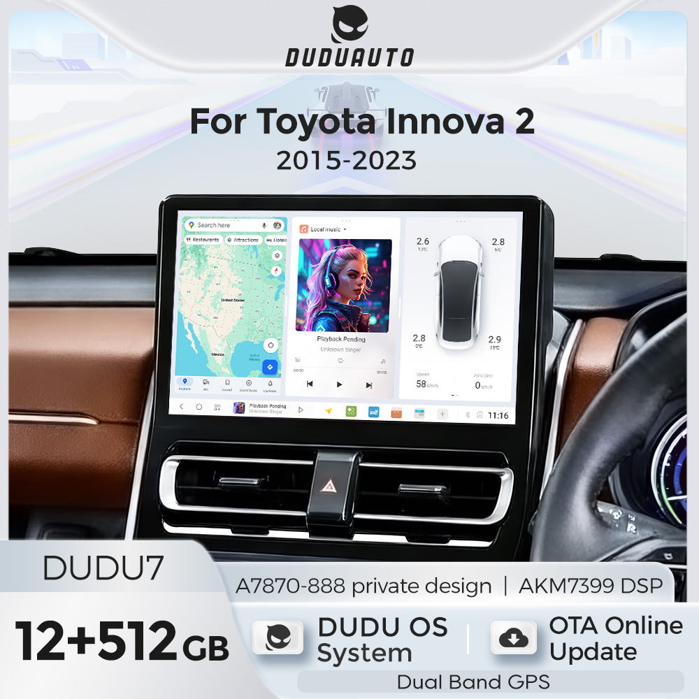 Suitable for 11.5" toyota innova 2 15-23 toyota innova dudu7 private model android car machine