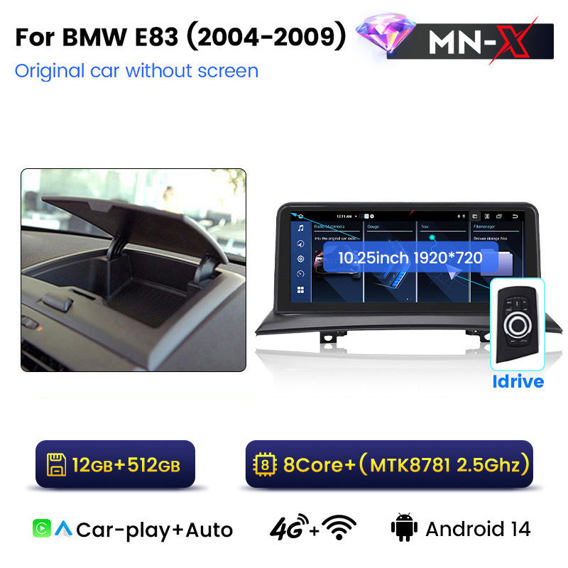 10.25 inch suitable for BMW X3 E83 Android central control large screen GPS navigation all-in-one machine Bluetooth Carplay