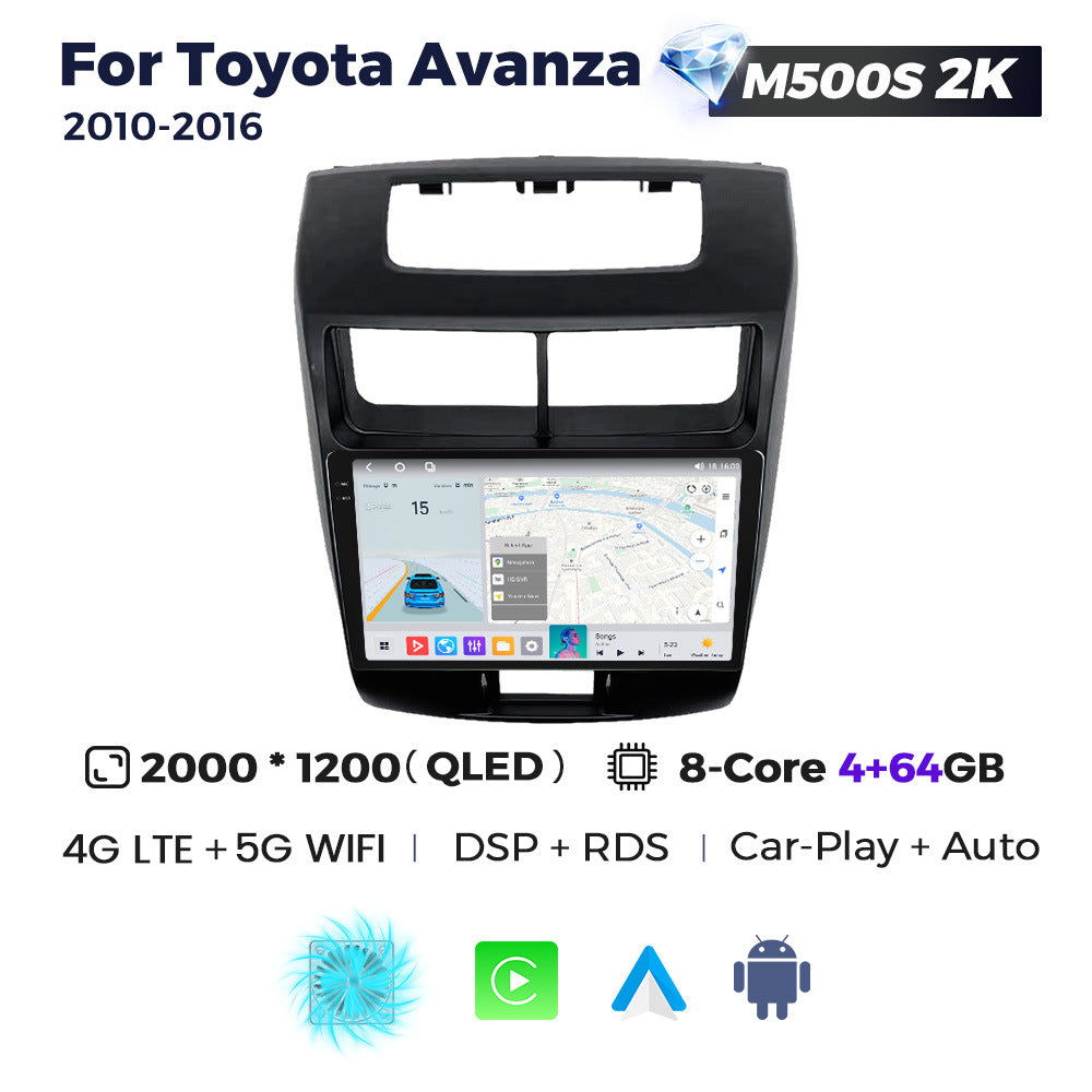 Compatible with Toyota Avanza 2010-2016 Android large-screen central control navigation radio, Bluetooth CarPlay