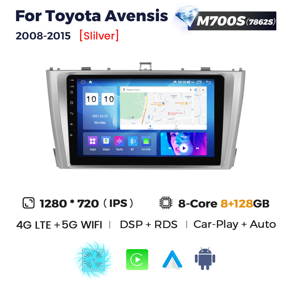 Applicable to Toyota Avensis 2008-2015 Android large screen central control navigation 8 + 256G