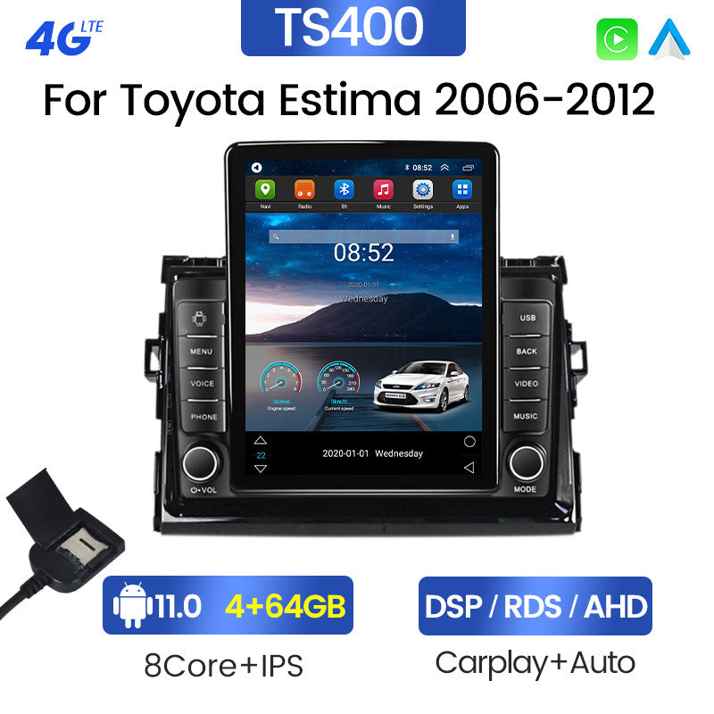 Cross-border wholesale ty estima previa tarago stone monument machine vehicle vertical screen android navigation player