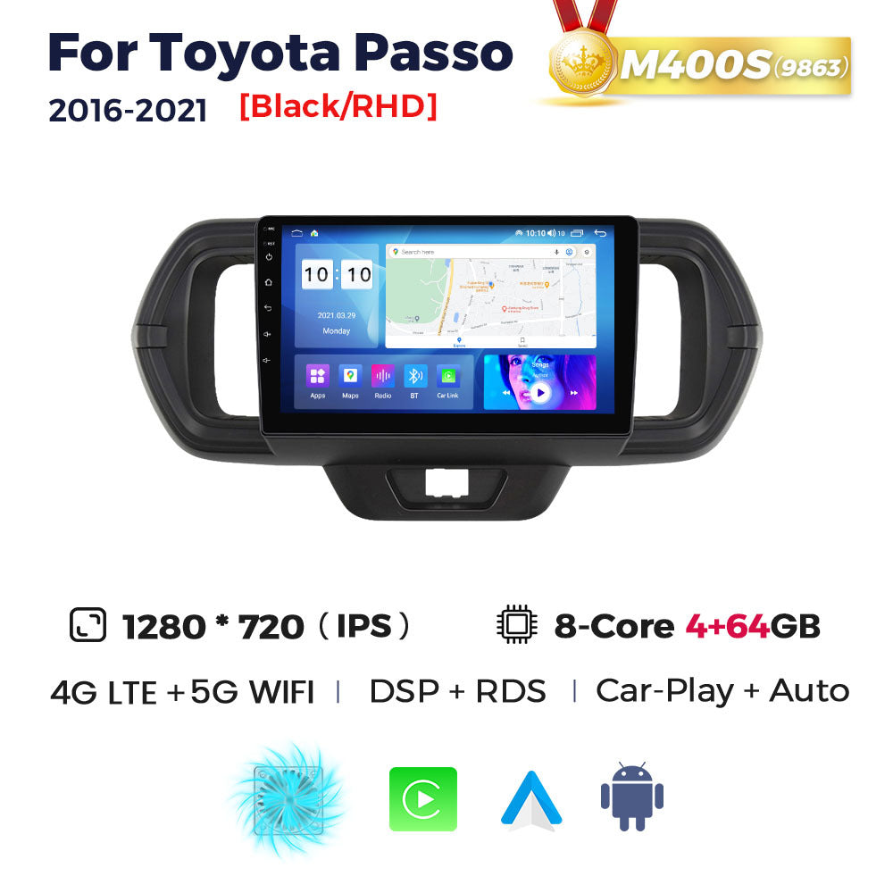 Suitable for toyota passo 2016- 2021 rhd toyota passo car large screen android navigator