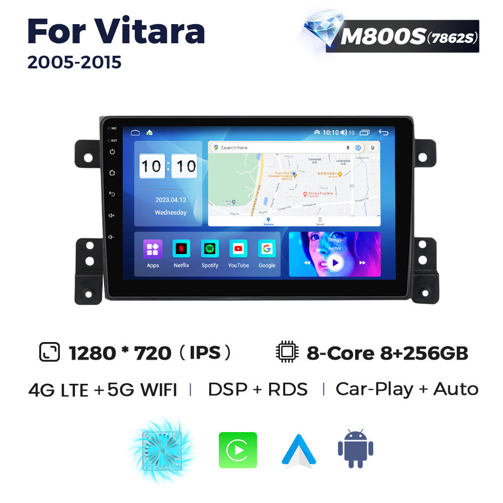 Suitable for suzuki vitara 05-13 car central control gps navigation android carplay