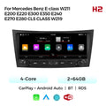 Applicable to Mercedes-Benz E-Class W211 W219 button Android large screen central control navigation Bluetooth radio 10.25 inches
