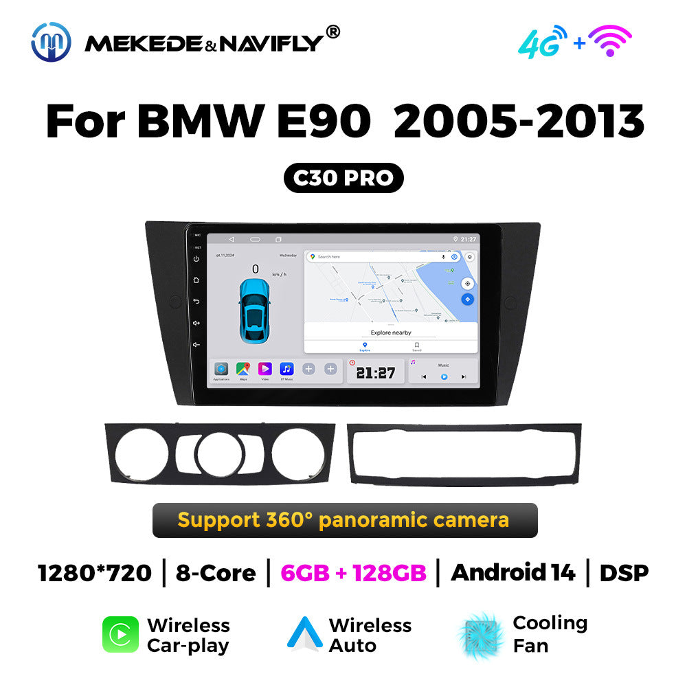Applicable to BMW E90 2005-2013 Android large screen central control car navigation radio screen carplay