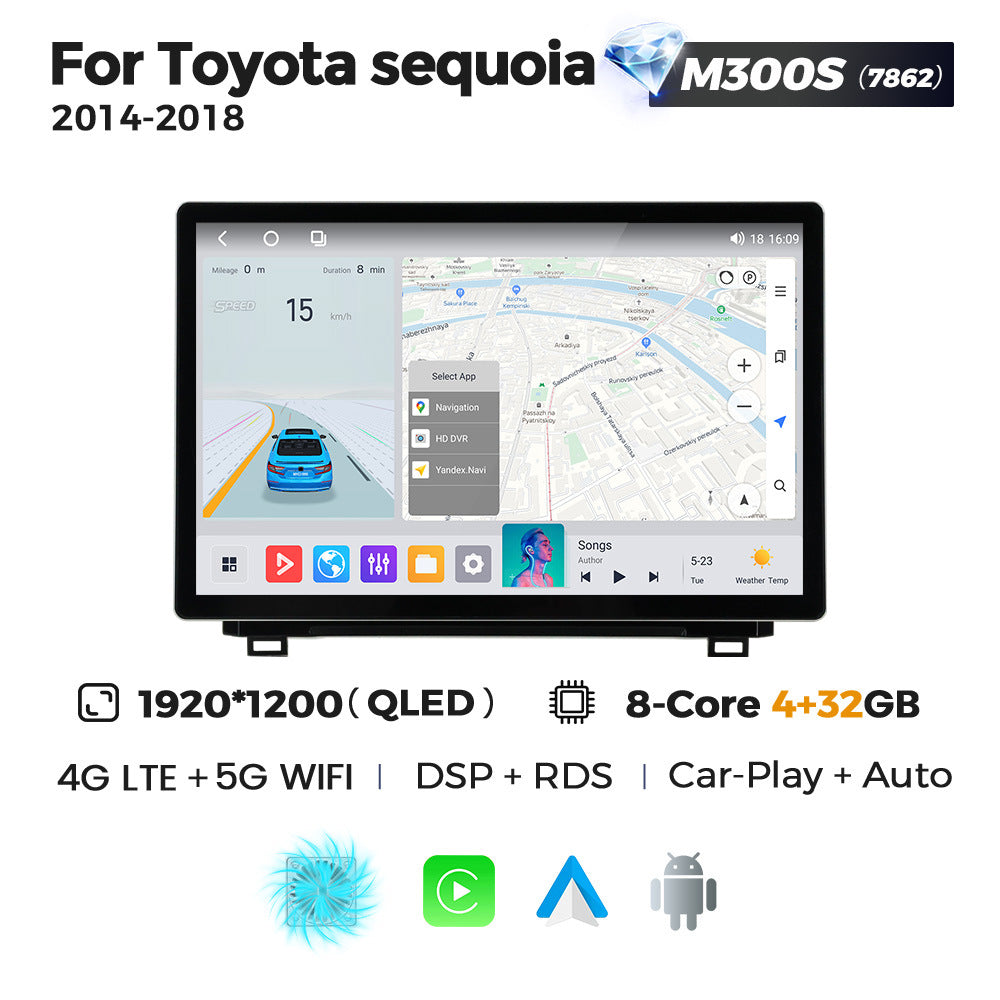 Suitable for toyota sequoia 2014-2018 toyota sequoia tundra 13" large screen android navigator