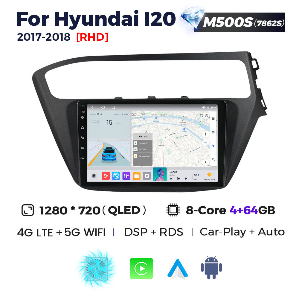 Suitable for hyundai i20 2017-2018, modern i20 retrofit smart android head unit car navigation system