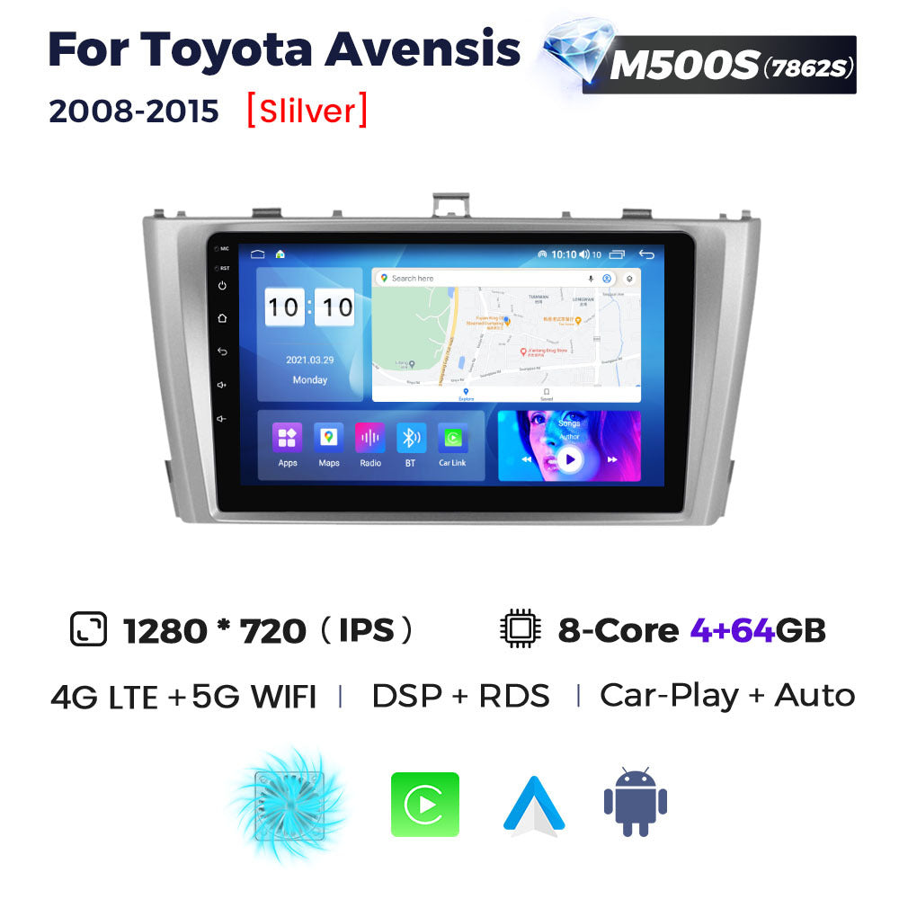Applicable to Toyota Avensis 2008-2015 Android large screen central control navigation 8 + 256G