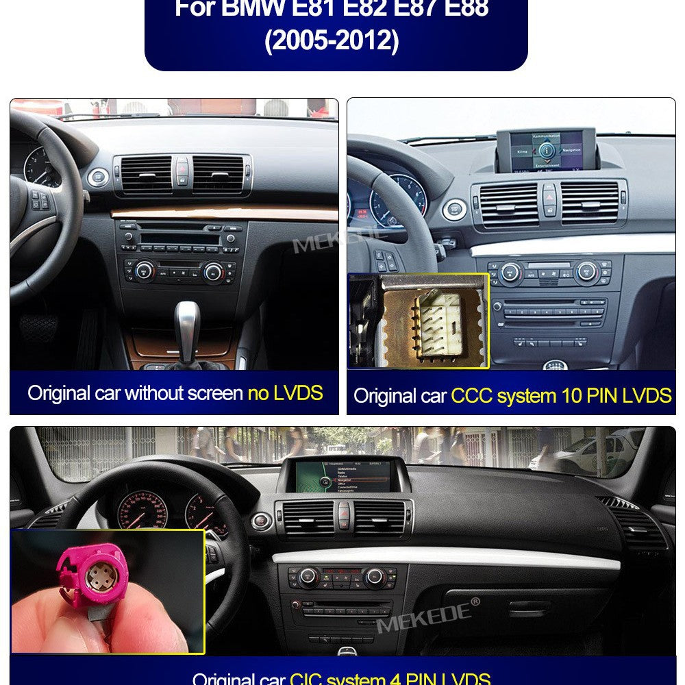 Suitable for 12.3inch bmw e81/e87/e88 bmw 1 series original car screen upgrade restoration large screen navigation