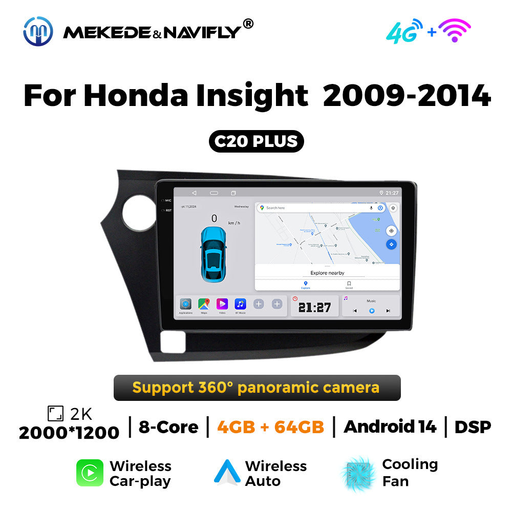 Applicable to Honda Yingshipai 09-14 Android large screen central control car navigation radio screen Bluetooth Carplay