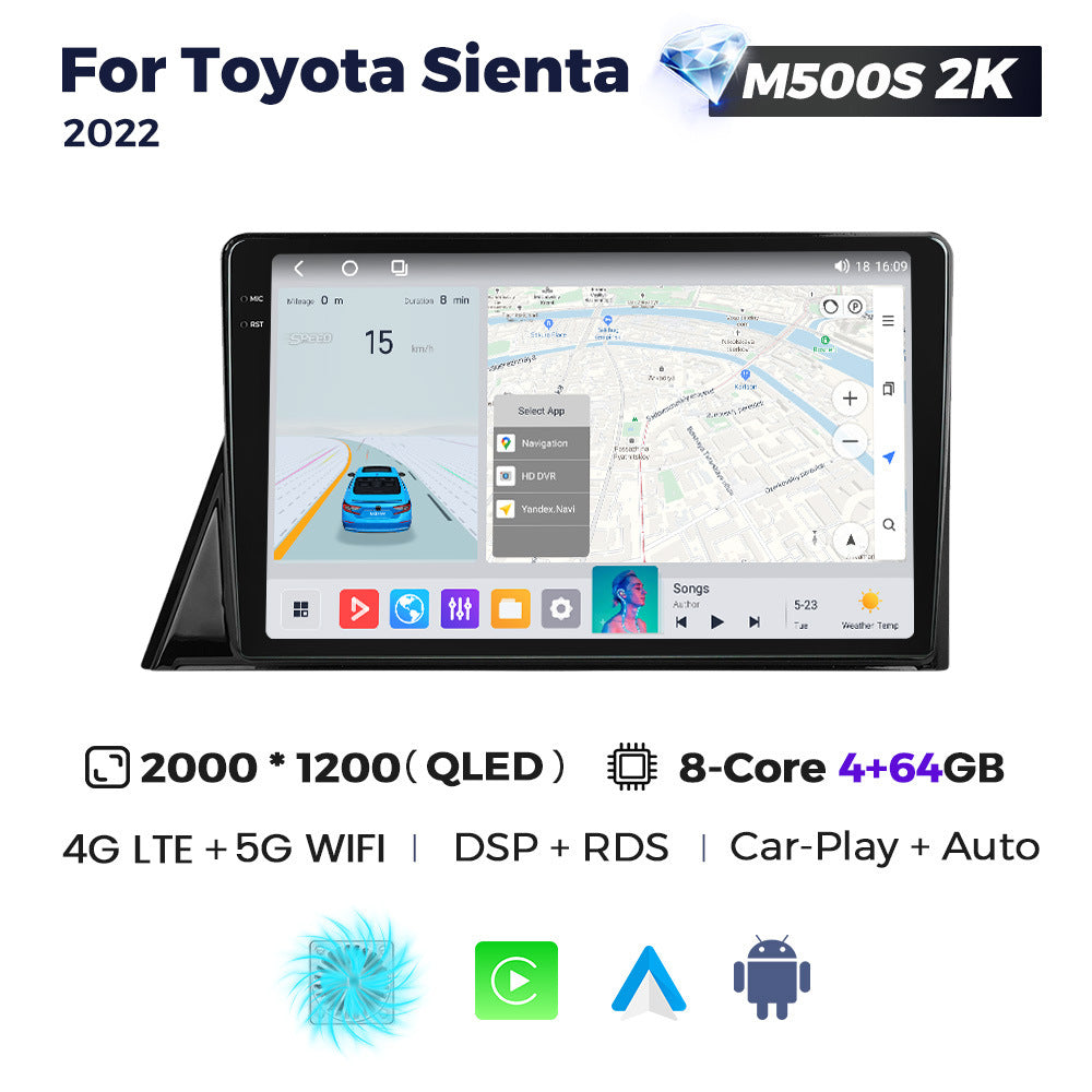Suitable for toyota sienta 2022 rhd toyota senna right-hand drive android car navigator
