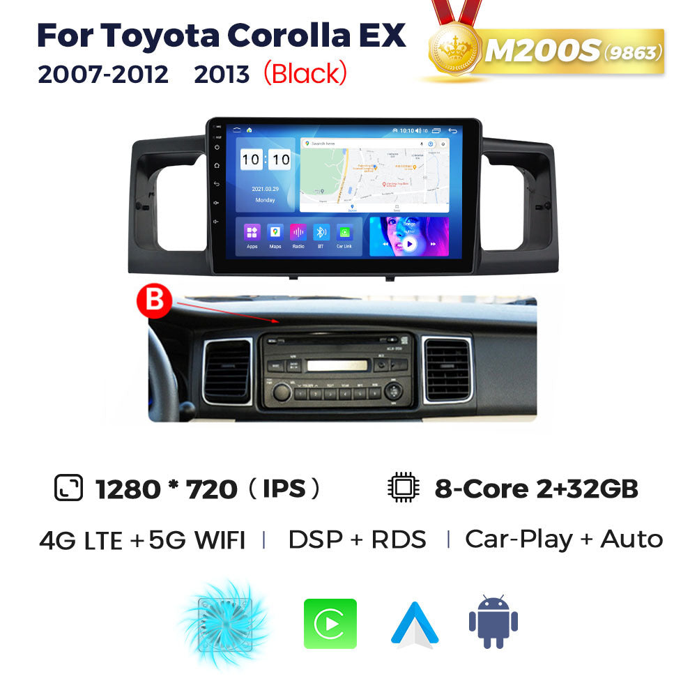Suitable for toyota corolla ex 2007-2012 toyota corolla car android central control navigator