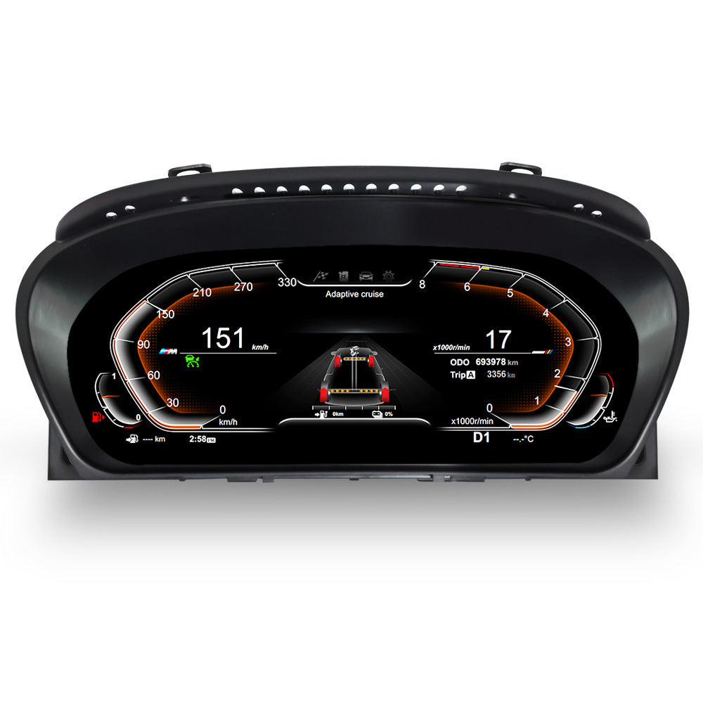 Suitable for BMW 5 series E60 E61 6 series E63 E64 high definition electronic full LCD instrument panel 12.3 inches