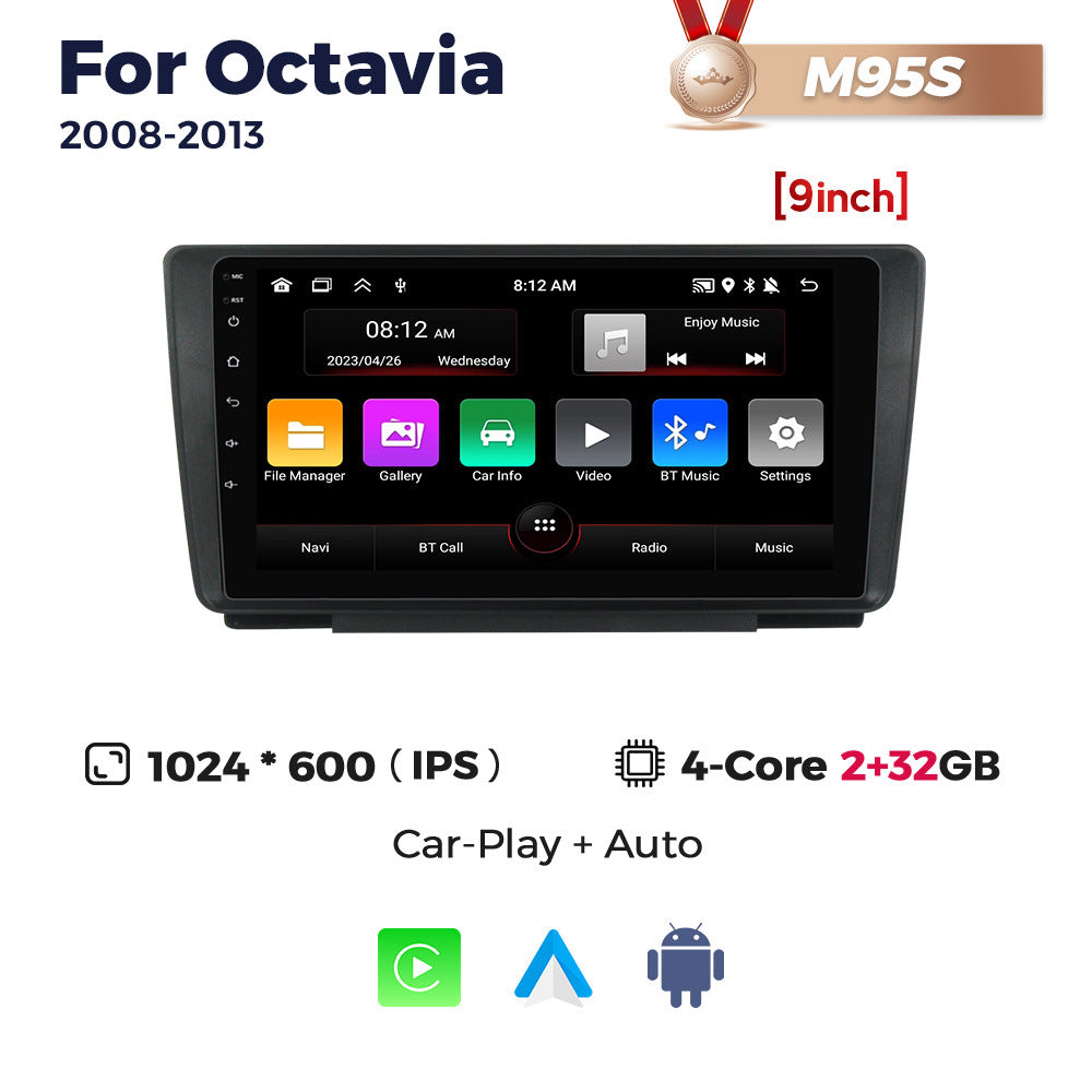 Suitable for 2008-2013 skoda octavia large screen android car navigation host