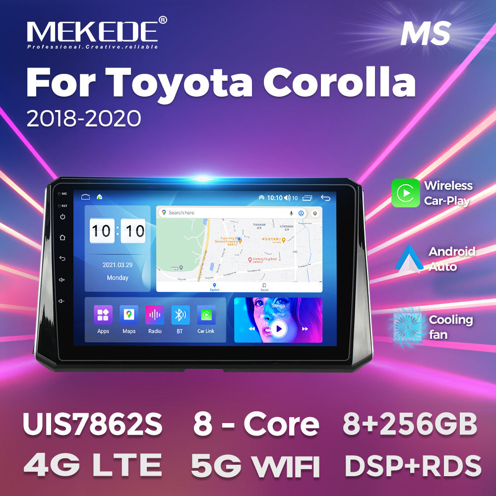 Compatible with Toyota Corolla 2018-2020 Android large-screen central navigation radio 8+256G