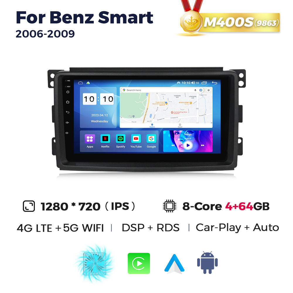 Applicable to Mercedes-Benz Smart 06-09 Android large screen central control car navigation radio screen 8 + 256G