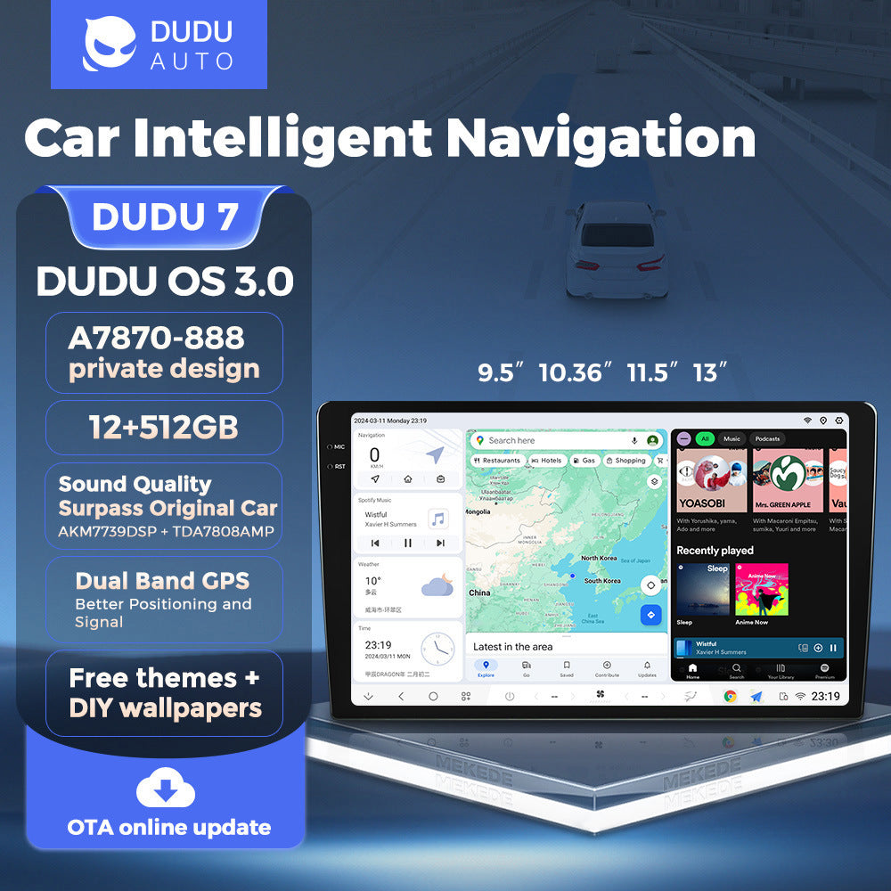 Suitable for dudu6, dudu7, and mekede dudu liangshan overseas edition smart modified android interactive navigation systems