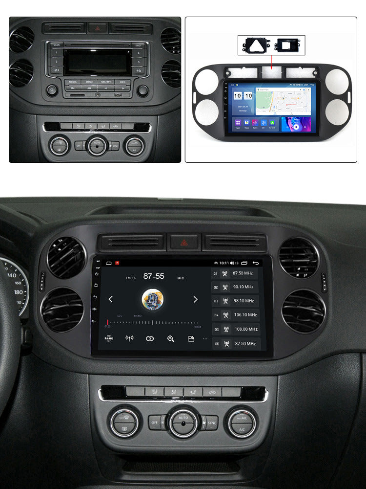 Suitable for Volkswagen Tiguan 14-16 Android large-screen central control car navigation screen 128G