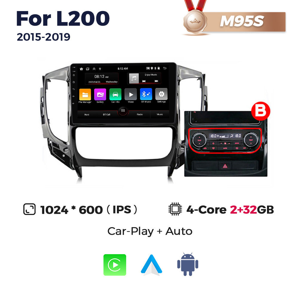 Suitable for mitsubishi l200 2015-2019 triton android car large screen central control navigator