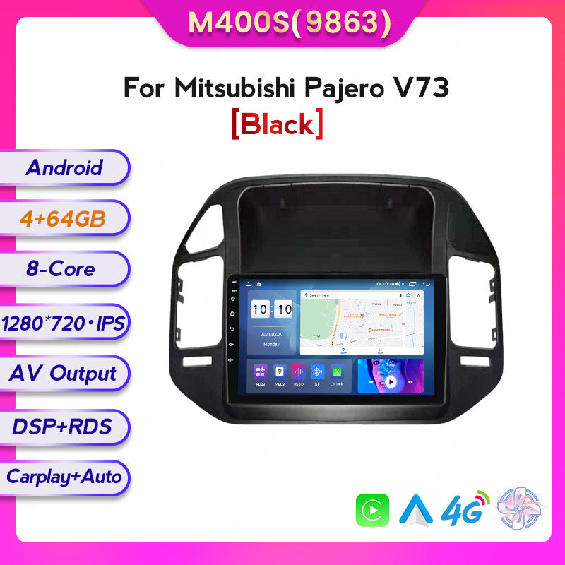Suitable for mitsubishi pajero pajero v73 car central control large screen gps navigator wireless carplay