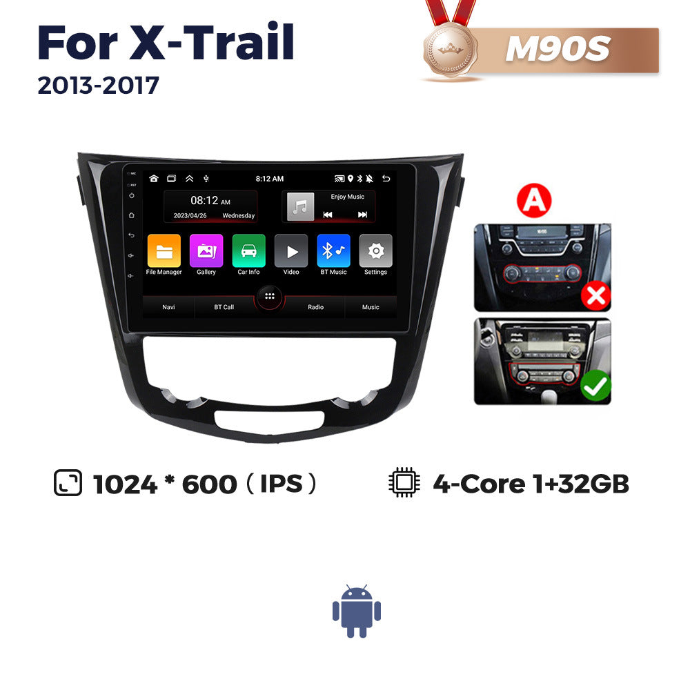 Suitable for 14 nissan x-trail rogue android large screen navigator carplay