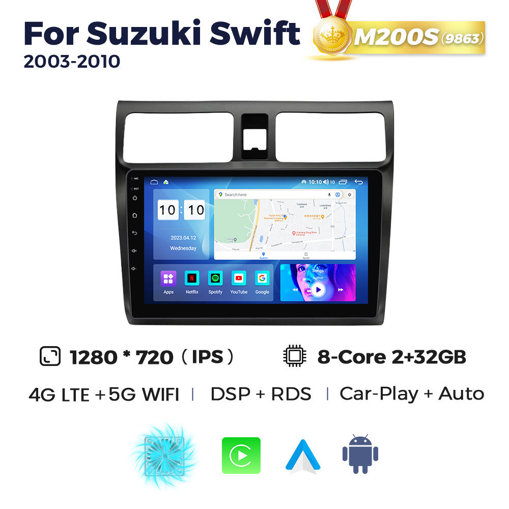 Compatible with Suzuki Swift 2003-2010 Android large screen, central control navigation, Bluetooth CarPlay