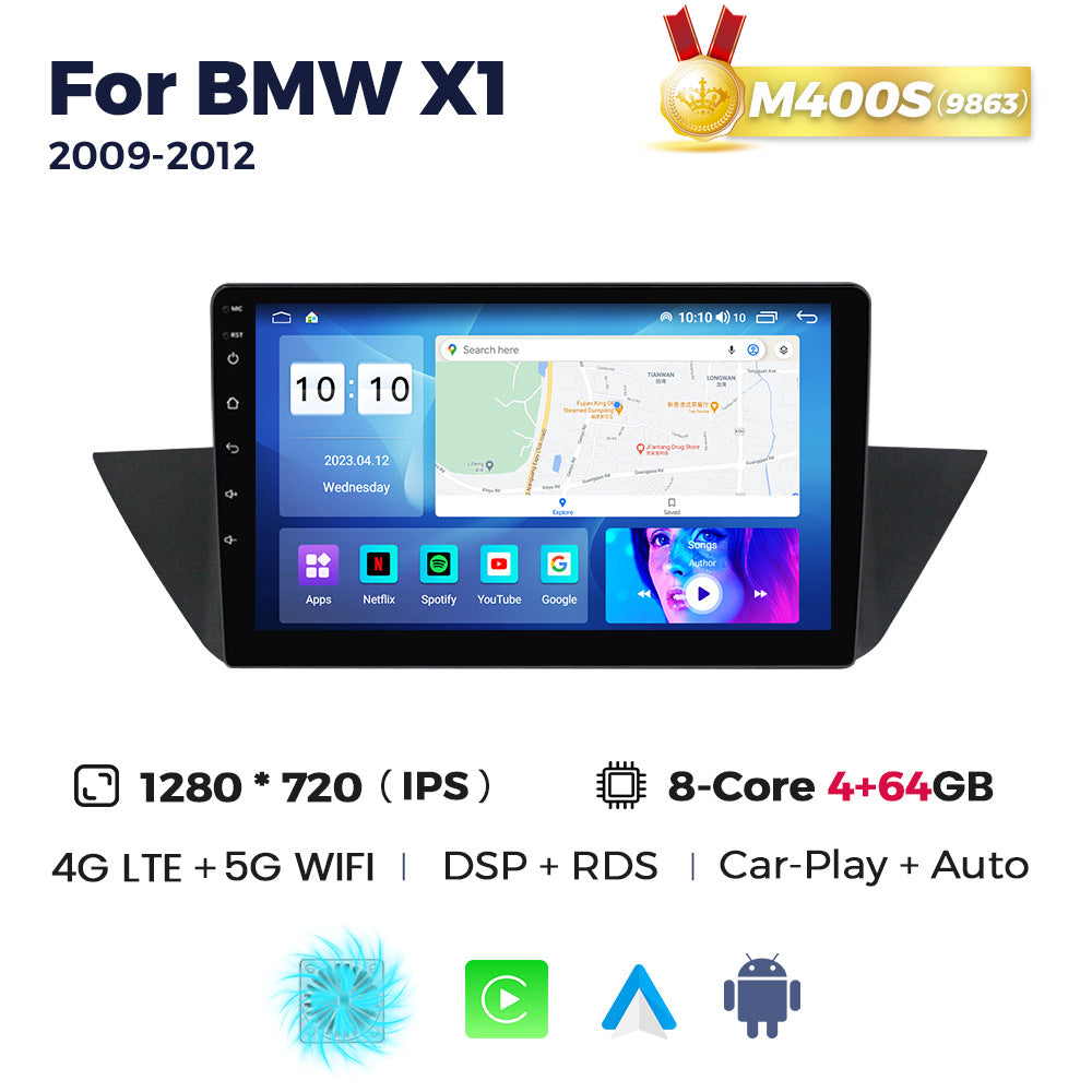 Applicable to BMW X1 E84 09-12 Android large screen central control car navigation radio screen 8 + 256G